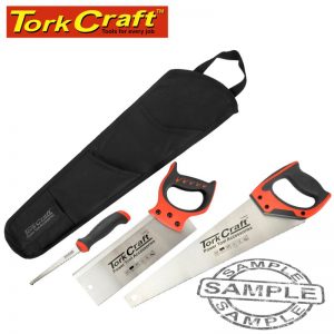 SAW SET 3PC HAND/BACK/JOB SAW NYLON BAG (TCSAW021)