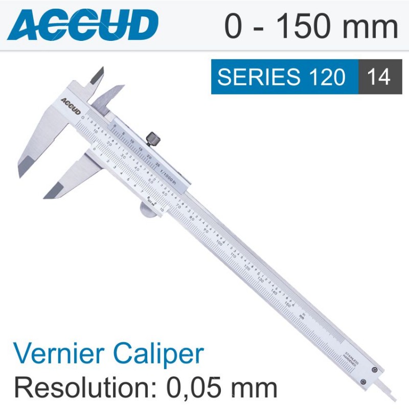 VERNIER CALIPER 0150MM 0.05MM RES. (AC12000614) Ubuntusales
