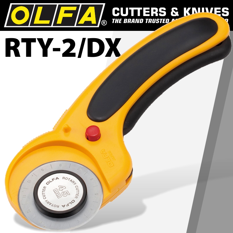 OLFA 45MM ROTARY CUTTER MODEL RTY2/DX (CTR RTY2DX) Ubuntusales