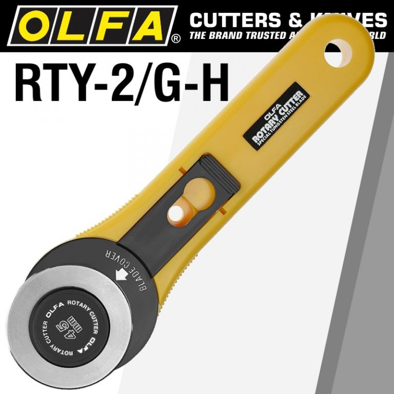 OLFA CUTTER RTY2/G ROTARY WITH ENDURANCE BLADE (CTR RTY2GH