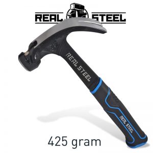 HAMMER CLAW CURVED 425G 15OZ ALL STEEL HANDLE REAL STEEL (RSH0516)