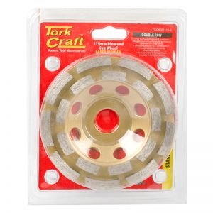 DIA. CUP WHEEL 115 X 22.23MM DBL ROW LASER WELDED (TCCW20115-2)