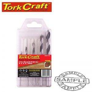 WOOD DRILL BIT SET 5PC 4-5-6-8-10MM NR07105