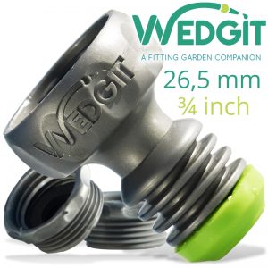 WEDGIT TAP CONNECTOR 26.5MM 3/4" C/W 2 x ADAPTORS  (WED00008)