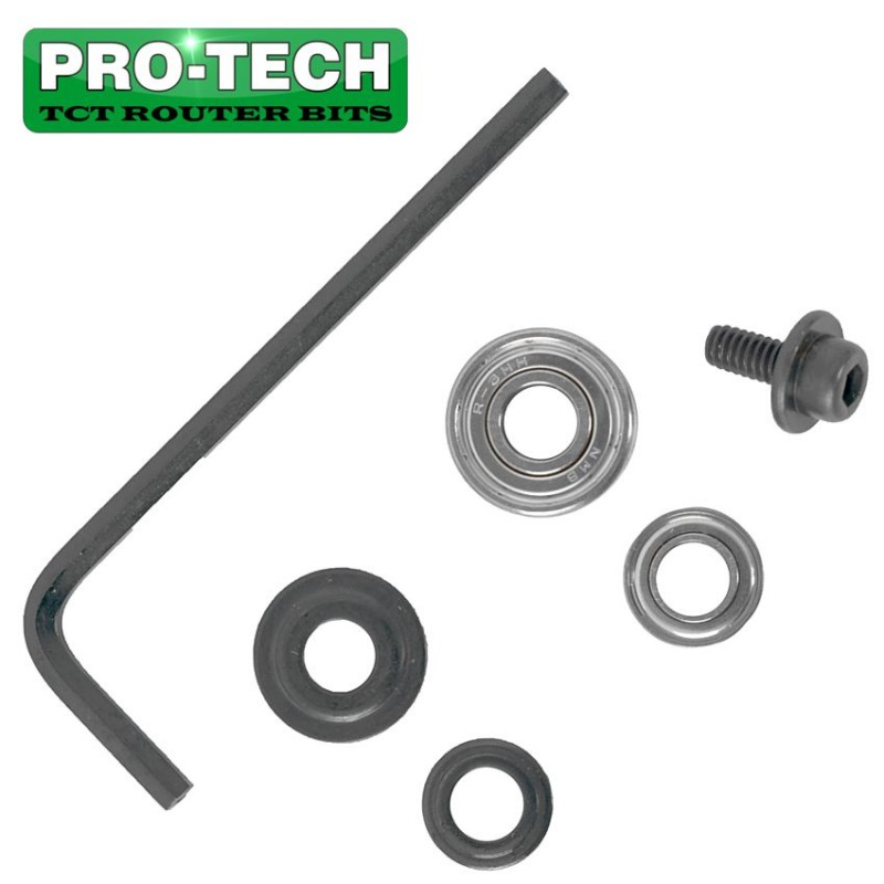 Router bit spare parts pack grub screw & bearings