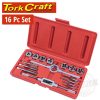 TAP & DIE SET 16 PIECE