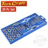 39 Piece Carbon Steel Tap and Die Set
