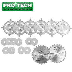 DADO SET 203MM X 15.88 X 24T 4 X 1/8" 3/32"1/16" CHIP 27.5MM