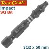 IMPACT SQUARE RECESS PWR BIT NO.2X50MM BULK