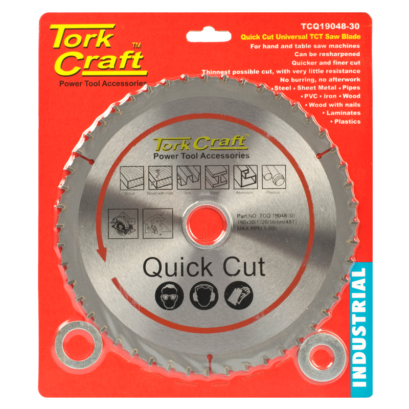 UNIVERSAL QUICK CUT TCT BLADE 190X48T 