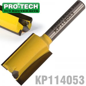 STRAIGHT BIT 5/8"(15.9MM) X 1"(25.4MM) CUT 2 FLUTE WITH BOTTOM CUT 1/4