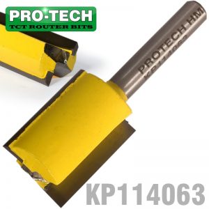 STRAIGHT BIT 3/4"(19MM) X 1"(25.4MM) CUT 2 FLUTE WITH BOTTOM CUT 1/4"