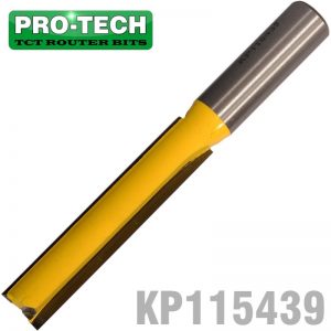 STRAIGHT BIT 1/2"(12.7MM) X 2 1/2"(63.5MM) CUT 2 FLUTE WITH BOTTOM CUT