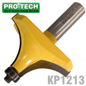 CORNER ROUNDING 2 1/2" X 1 1/4" (1" RADIUS) 1/2" SHANK