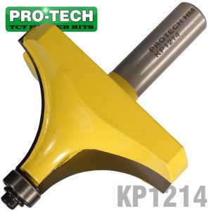 CORNER ROUNDING 2 3/4" X 1 3/8" (1 1/8" RADIUS) 1/2" SHANK