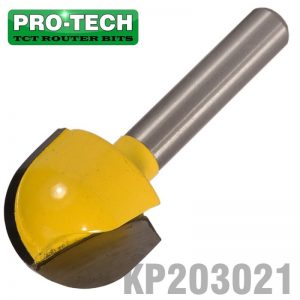 CORE BOX 3/4" X 5/8" (3/8" RADIUS) 1/4" SHANK