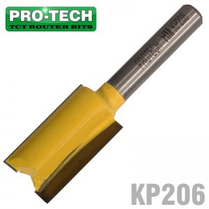 STRAIGHT BIT 9/16" (14.3MM) X 1"(25.4MM) TWO FLUTE 1/4" SHANK