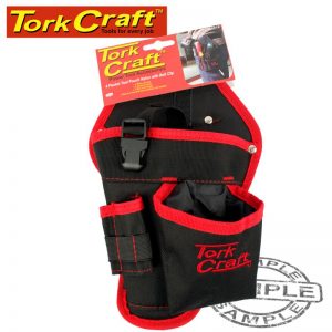 TOOL POUCH NYLON WITH BELT CLIP 2 POCKET