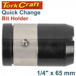 TORK CRAFT QUICK CHANGE BIT HOLDER 1/4" 65MM CARDED