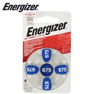 ENERGIZER HEARING AID BATTERY AZ675 BLUE 4 PACK