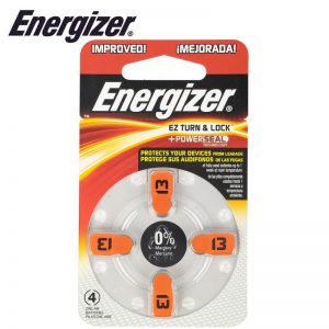 ENERGIZER HEARING AID BATTERY AZ13 ORANGE 4 PACK