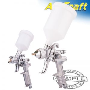 TORK CRAFT SPRAY GUN KIT SG H827 & SG H2000 COMBO WITH POLISHED BODY HVLP