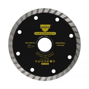 DIAMOND BLADE 115MM X 22.23 SEGMENTED IND MULTI PURPOSE SOLID MTS