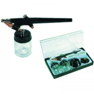 AIR BRUSH KIT WITH 2 BOWLS AND HOSE