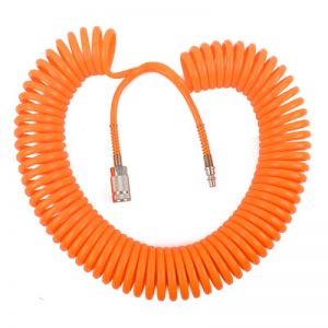 SPIRAL HOSE 15MX8MM W/ARO QUICK COUPLER