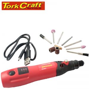 MINI GRINDER SET CORDLESS 3.7V LI-ION USB RECHARABLE C/W ACCESORIES