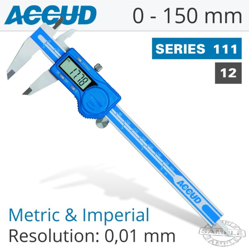 ACCUD Digital Caliper Vernier 150Mm 11100612 UbuntusalesPowertools