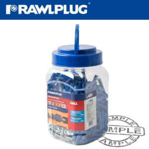 UNIVERSAL NYLON PLUG X8MMX40MM WITH SCREWS X400 PER JAR | RAWLPLUG
