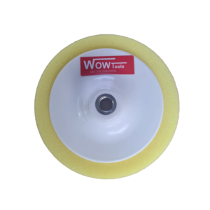 Yellow Compound Polishing Sponge 150X50mm M14 X 2Mm White Backing