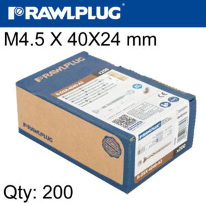 R-DSX DECKING SCREWS M4.5 X 40X24 A2 SS X200-BOX