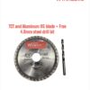 Wow Tools Angle Grinder TCT Aluminum Blade115X22.23mmX40T RPM:14000 + Free 4.8mm Hss Metal Drill bit