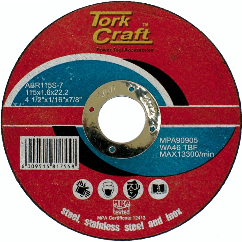 CUTTING DISC STEEL & SS 115 x 1.6 x 22.2MM