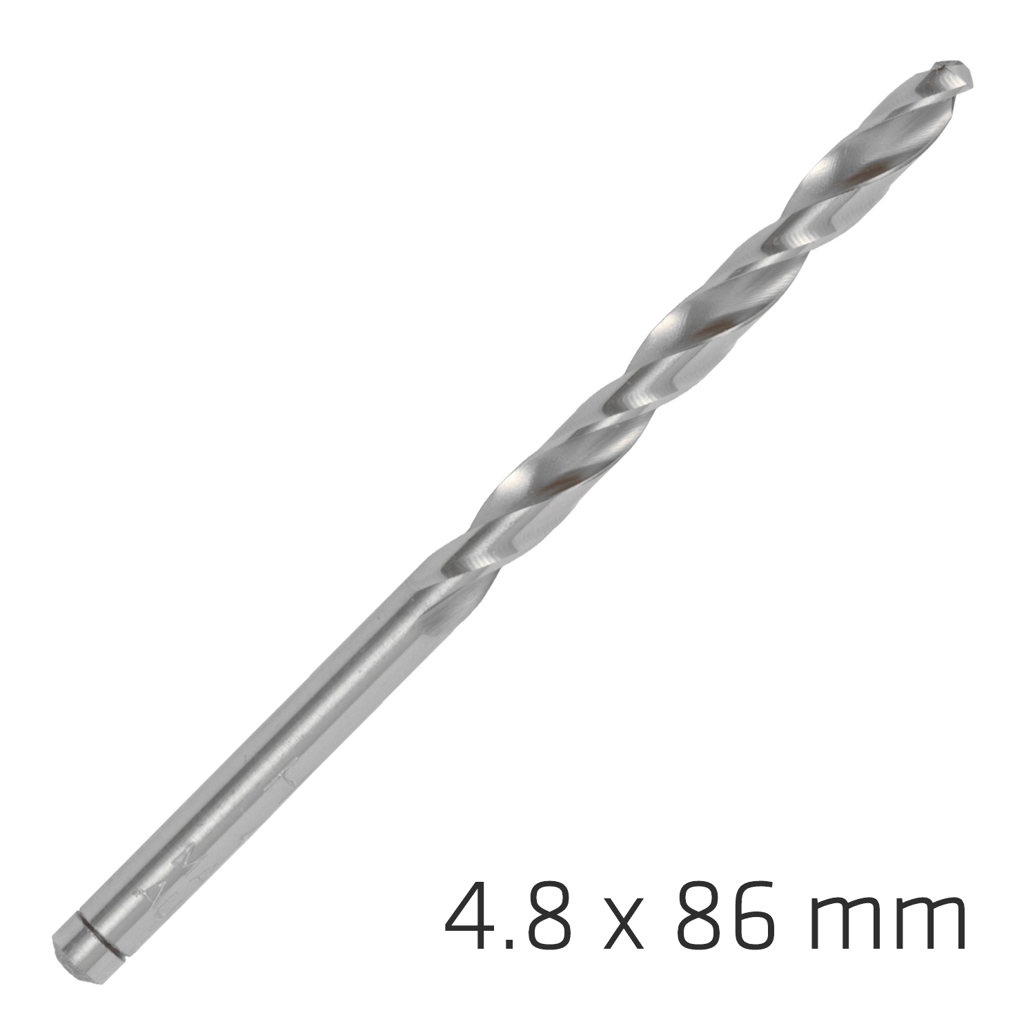 ALPEN PRO HSS 4.8MM DRILL DIN 338 RN 135 SPLIT POINT PLASTIC WALLET  (