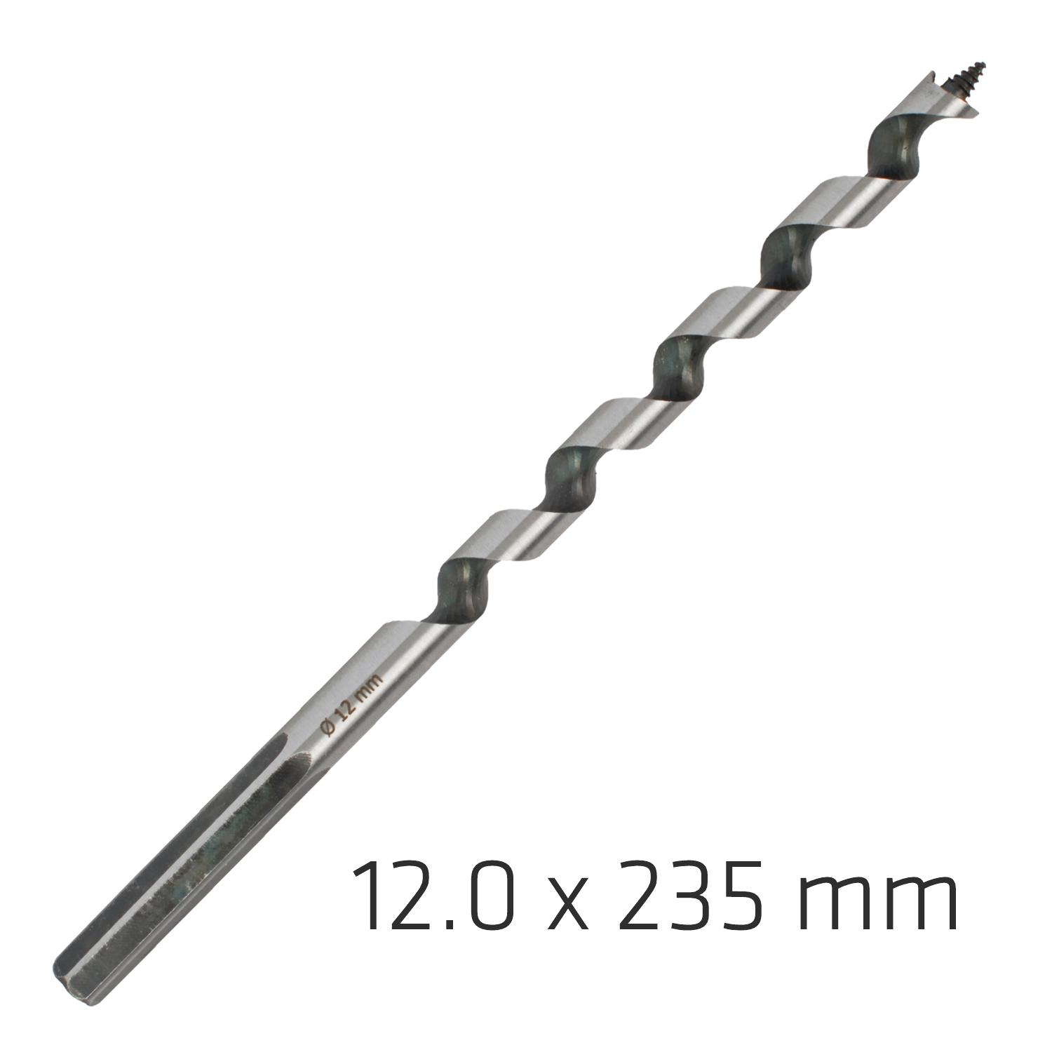 WOOD AUGER DRILL BIT 12X 235MM