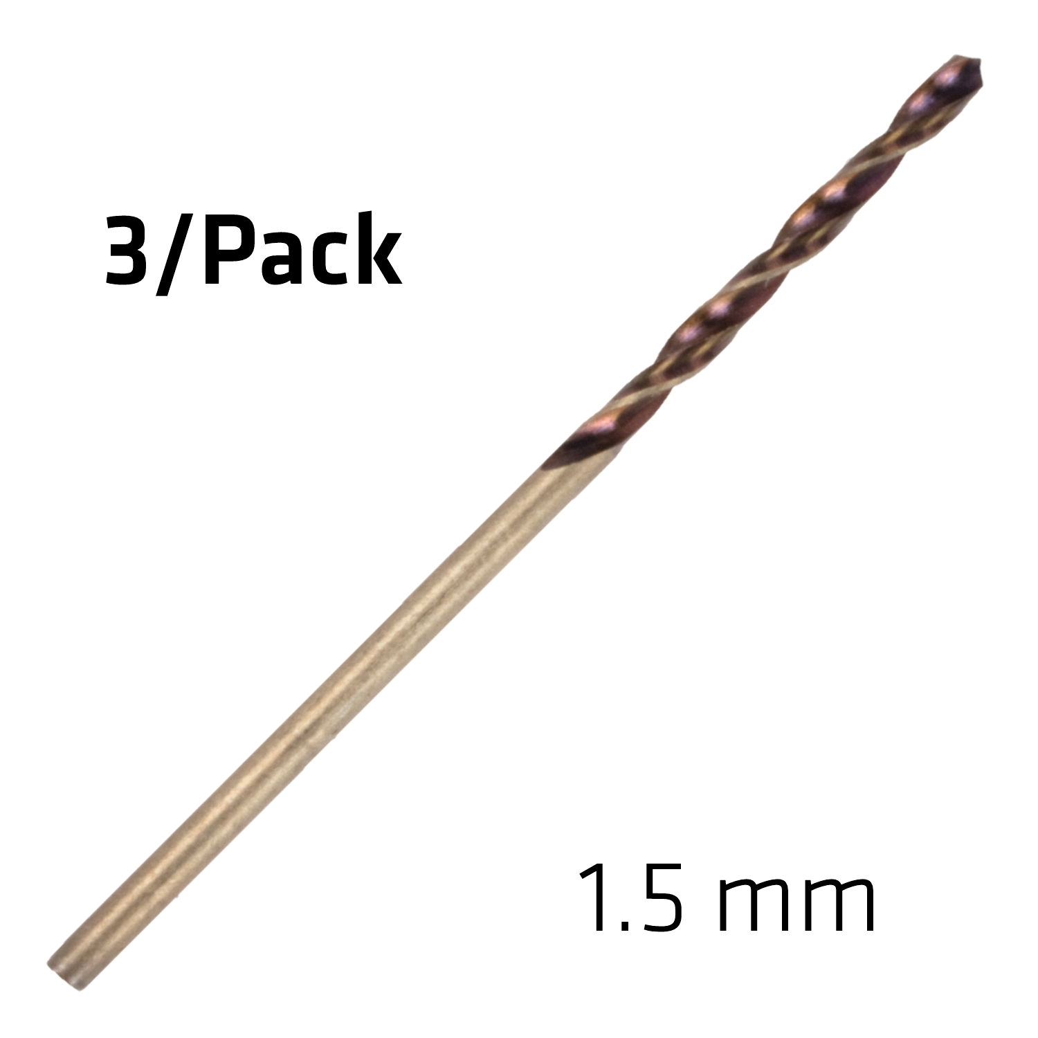 HSS SPRINT MASTER  1.5MM X3 SLEEVED DIN338 ALPEN DRILL BIT