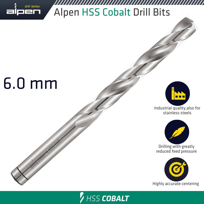 HSS COBALT DRILL BIT 6.0MM