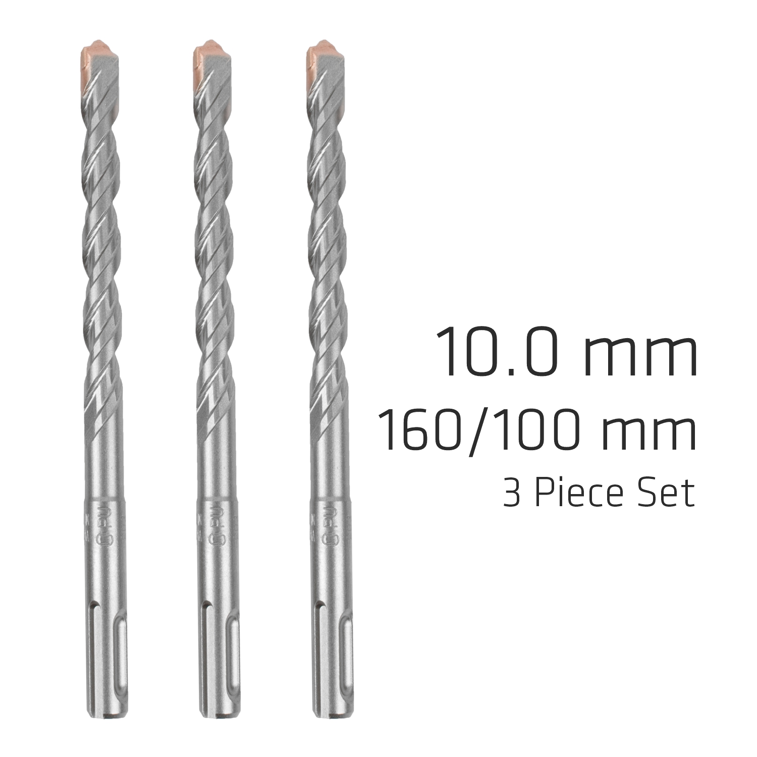 SDS PLUS F4 BIT 10MM X 160 X 100 X 3 PCS DRILL HAMMER