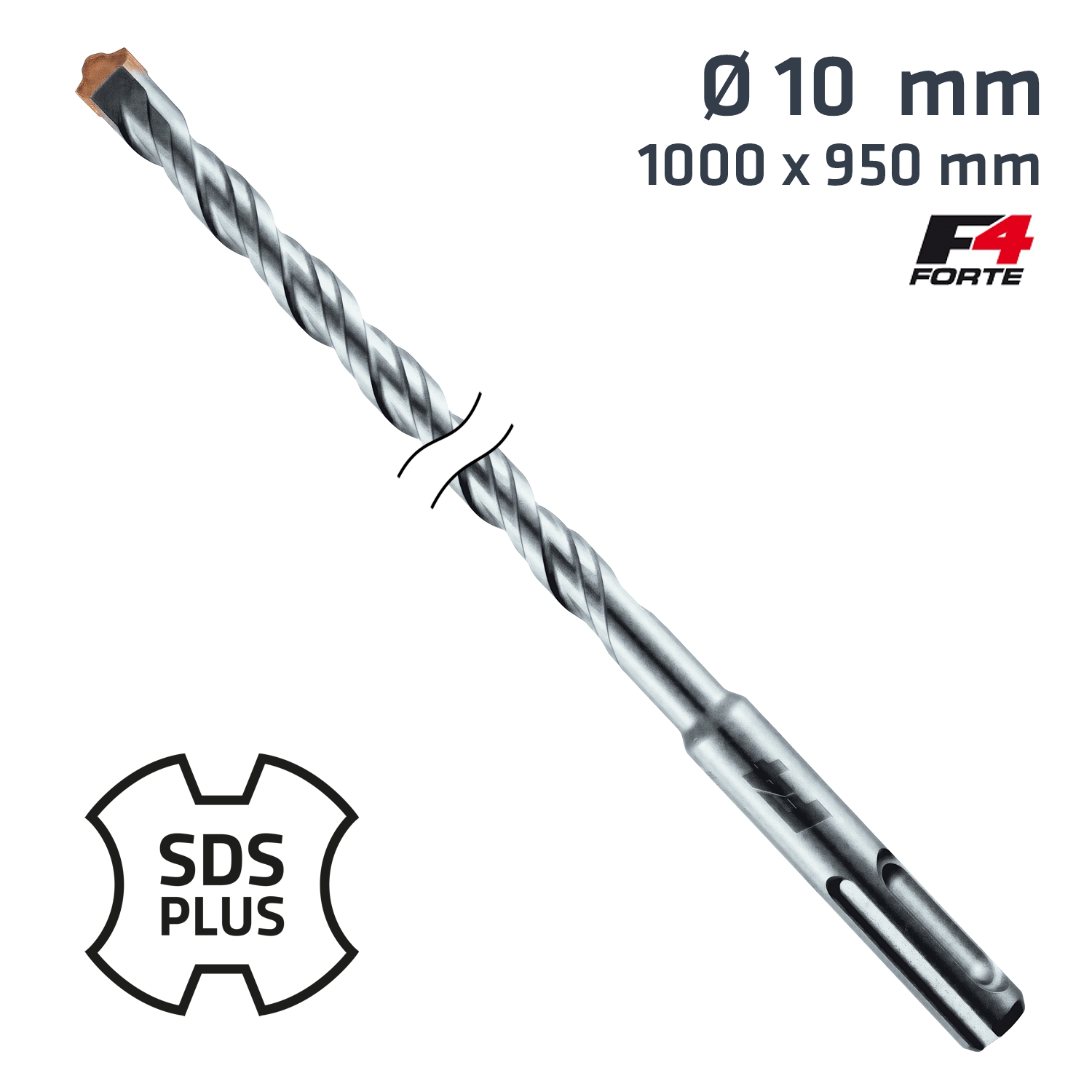 SDS PLUS HAMMER BIT 1000 X 950MM 10MM