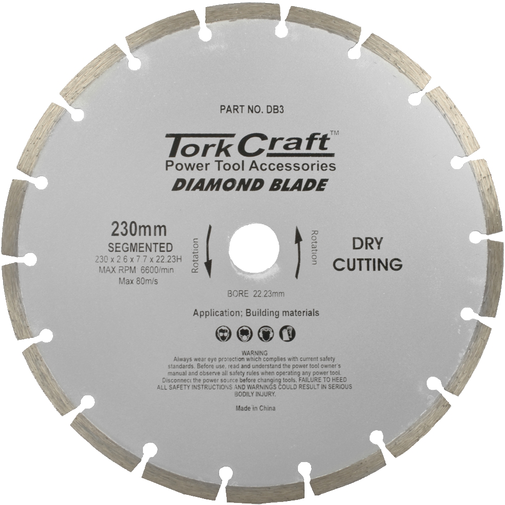 DIAMOND BLADE SEGMENTED 230MM