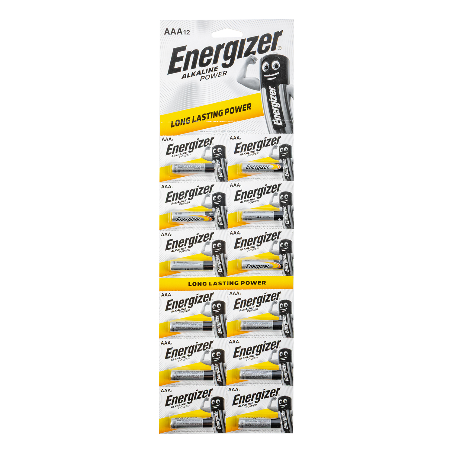 ENERGIZER POWER AAA - 12 PACK STRIP